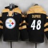 Steelers 48 Bud Dupree Black Player Pullover Sweatshirt Hoodie