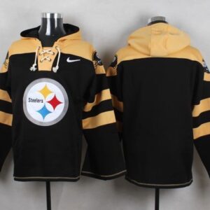 Steelers Blank Black Player Pullover Sweatshirt Hoodie