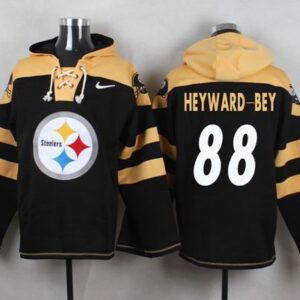 Steelers 88 Darrius Heyward-Bey Black Player Pullover Sweatshirt Hoodie