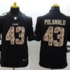 Steelers 43 Troy Polamalu Black Men Stitched Limited Salute to Service Jersey