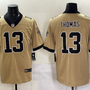 Nike Saints 13 Thomas New Gold Vapor Limited Men Jersey