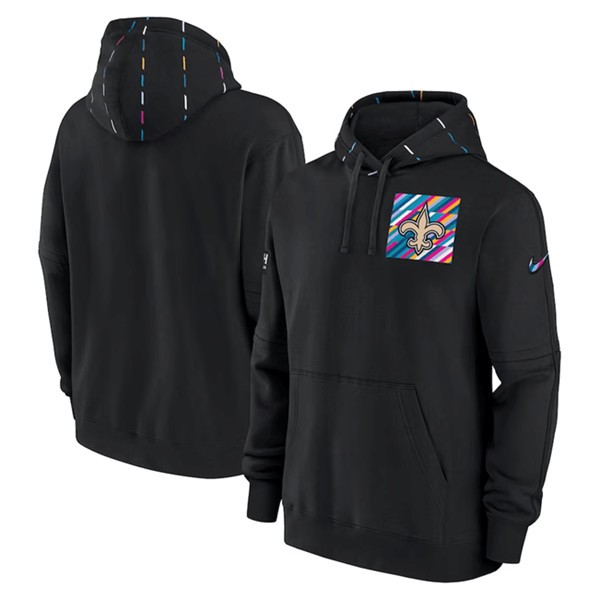 Saints Black 2023 Crucial Catch Club Pullover Hoodie