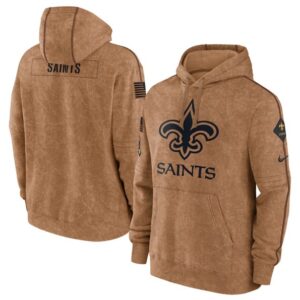 Saints 2023 Brown Salute to Service Pullover Hoodie