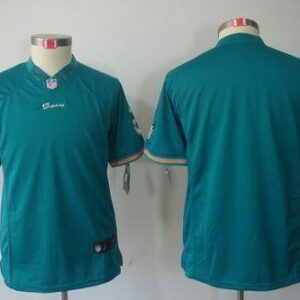Youth Miami Dolphins Blank Aqua Green Limited Jersey