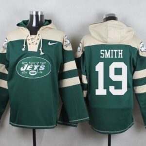 Jets 19 Devin Smith Green Player Pullover Sweatshirt Hoodie