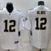 Saints 12 Chris Olave White 2022 Draft Vapor Untouchable Limited Men Jersey