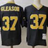 Saints 37 Cleason Black Throwback Men Jersey
