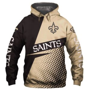New Orleans Saints 3D Print Fan's Casual Pullover Hoodie