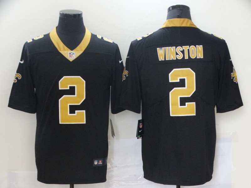 Nike Saints 2 Jameis Winston Black Vapor Untouchable Limited Men Jersey