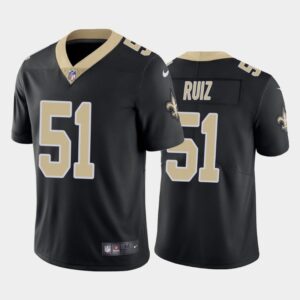 Saints 51 Cesar Ruiz Black 2020 Draft Vapor Limited Men Jersey