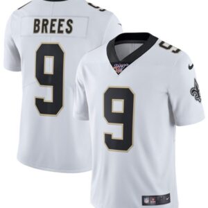 New Orleans Saints 100th 9 Drew Brees White Vapor Untouchable Limited  Men Jersey
