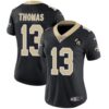 Nike Saints 13 Michael Thomas Black With Tom Benson Patch Vapor Untouchable Limited Women Jersey