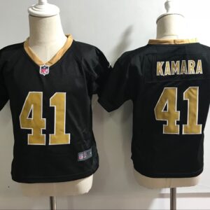 Saints 41 Alvin Kamara Black Toddler Jersey