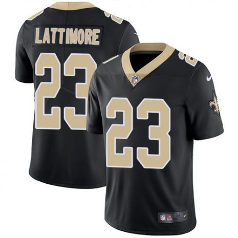 Nike Saints 23 Marshon Lattimore Black Vapor Untouchable Limited Men Jersey