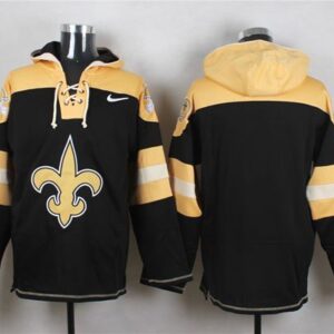 Saints Blank Black Player Pullover Sweatshirt Hoodie