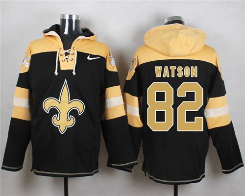 Saints 82 Benjamin Watson Black Player Pullover Hoodie Sweatshirt