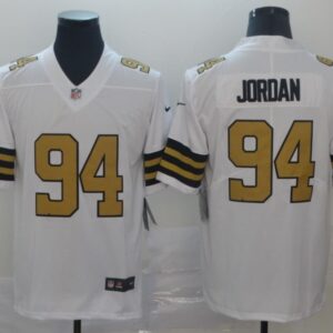 Saints 94 Cameron Jordan White Color Rush Men Limited Jersey