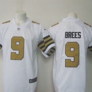 Saints 9 Drew Brees White Color Rush Men Limited Jersey
