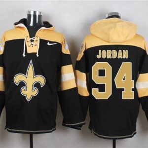 Saints 94 Cameron Jordan Black Player Pullover Hoodie Sweatshirt
