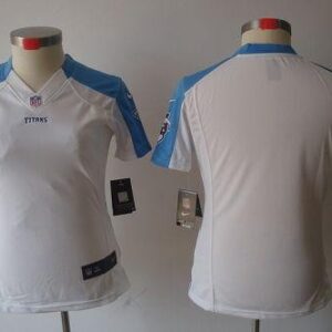 Titans Blank White Women's Limited Jersey