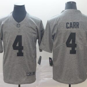 Nike Raiders 4 Derek Carr Gray Gridiron Vapor Limited Men Jersey