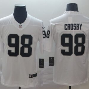 Nike Raiders 98 Maxx Crosby White Vapor Untouchable Limited Men Jersey