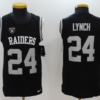 Raiders 24 Marshawn Lynch Black Tank Top Men Jersey