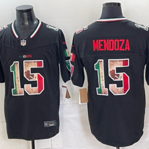 Las Vegas Raiders 15 Mendoza Black Mexico F.U.S.E. Vapor Limited Men Jersey