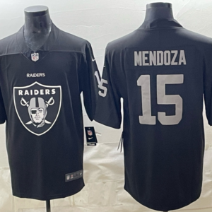 Las Vegas Raiders 15 Mendoza Black Vapor Limited Men Jersey