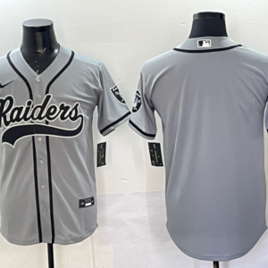 Nike Raiders Blank Grey Baseball Vapor Limited Men Jersey
