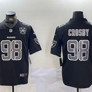 Nike Raiders 98 Maxx Crosby Black Vapor Limited Men Jersey