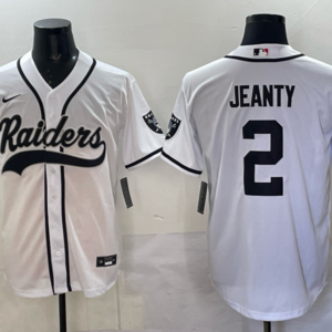 Nike Raiders 2 Jeanty White Baseball Vapor Limited Men Jersey