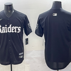 Nike Raiders Blank New Black Baseball Vapor Limited Men Jersey