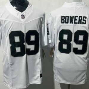 Nike Raiders 89 Bowers White F.U.S.E. Vapor Limited Men Jersey