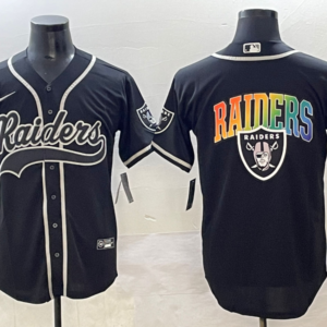 Nike Raiders Blank Black Vapor Baseball Logo Limited Men Jersey