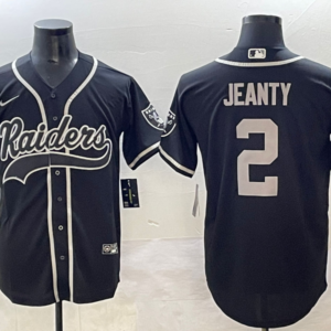 Nike Raiders 2 Ashton Jeanty Black Vapor Baseball Limited Men Jersey