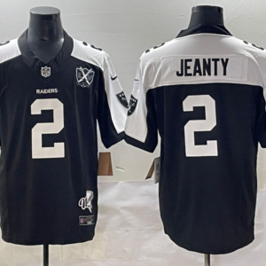 Nike Raiders 2 Ashton Jeanty Black Thanksgiving Day F.U.S.E. Vapor Limited Men Jersey