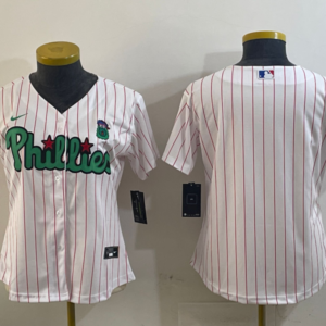 MLB Phillies Blank White Nike Cool Base Women Jersey