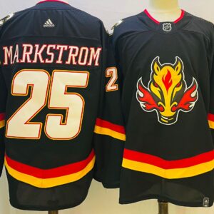 Flames 25 Markstrom Black Men Jersey