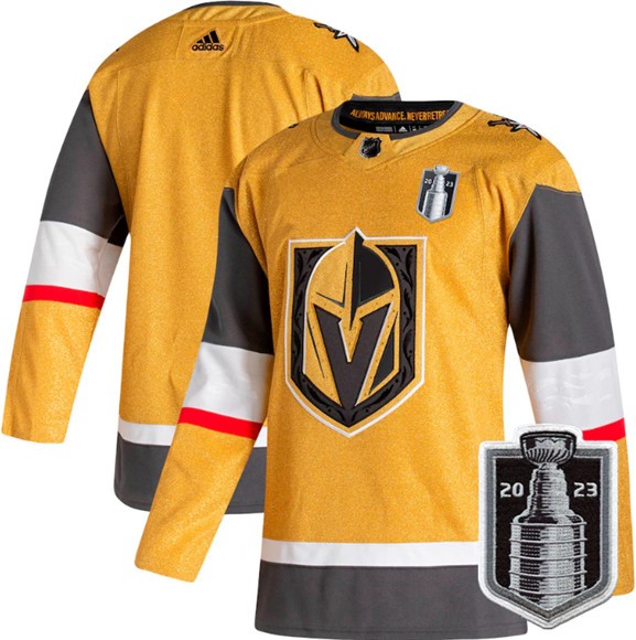 Knights Blank Gold 2023 Stanley Cup Final Men Jersey