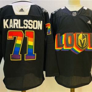 Knights 71 William Karlsson 2022 Black Pride Night Men Jersey