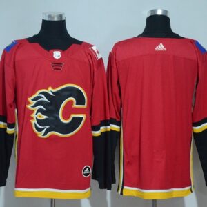 Flames Blank Red Men Jersey