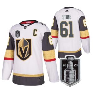 Knights 61 Mark Stone White 2023 Stanley Cup Final Men Jersey
