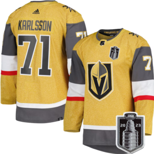 Knights 71 William Karlsson Gold 2023 Stanley Cup Final Men Jersey