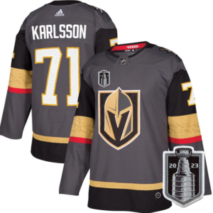Knights 71 William Karlsson Gray 2023 Stanley Cup Final Men Jersey