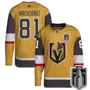 Knights 81 Jonathan Marchessault Gold 2023 Stanley Cup Final Men Jersey