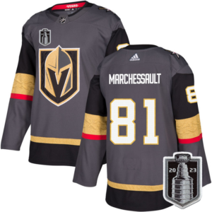 Knights 81 Jonathan Marchessault Gray 2023 Stanley Cup Final Men Jersey