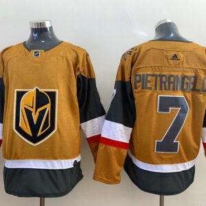 Knights 7 Alex Pietrangelo Gold Men Jersey