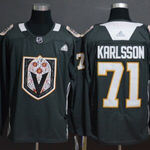 Knights 71 William Karlsson Gray Dia De Los Muertos Men Jersey