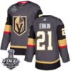 Vegas Golden Knights 21 Cody Eakin Gray 2018 Stanley Cup Final Patch Men Jersey
